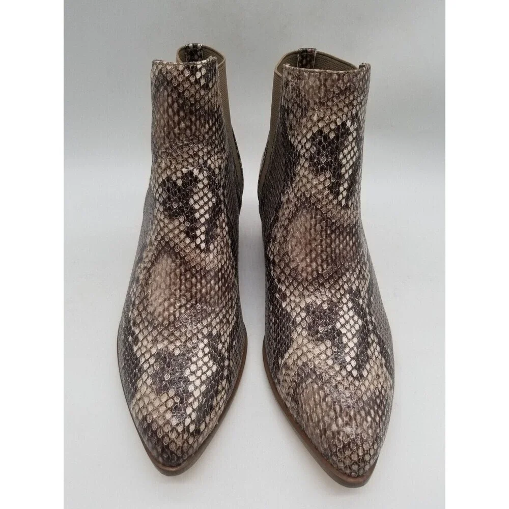 Chinese Laundry Womens Finn Brown Block Heel‎ Ankle Booties Size 6.5
